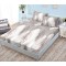Husa de pat dublu cu elastic si 2 fete de perna 180x200cm, Pat 2 Persoane, HS-12