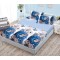 Husa de pat dublu cu elastic si 2 fete de perna 180x200cm, Pat 2 Persoane, HS-14