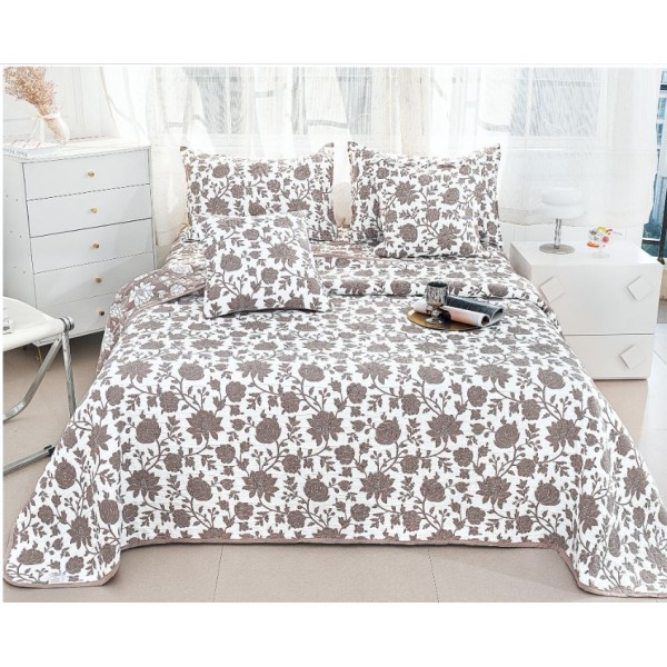 Set 5 Cuvertura dubla decor de lux din Bumbac, Cuvertura de 230x250 cm, Cu 4 fete de perna, CVD-11