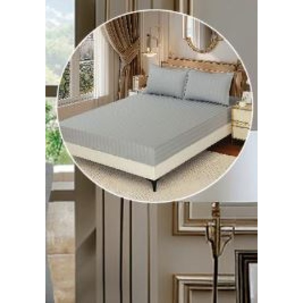 Lenjerie de pat dublu din damasc cu elastic, 4 piese, cearceaf pentru pat 180x200cm, KD-04 Lenjerie de pat dublu din damasc cu elastic, 4 piese, cearceaf pentru pat 180x200cm, KD-04