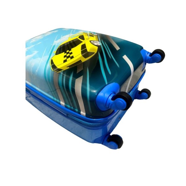 Troler cabina copii cu desene animate pentru băieți și fete de 18 inch, cu 4 roți, TC-02