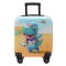 Troler cabina copii cu desene animate  3D de 43 x 36 x 23 cm pentru copii , cu 4 roți, TC-05