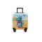 Troler cabina copii cu desene animate  3D de 43 x 36 x 23 cm pentru copii , cu 4 roți, TC-05