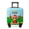 Troler cabina copii cu desene animate 3D de 43 x 36 x 23 cm pentru copii , cu 4 roți, TC-06