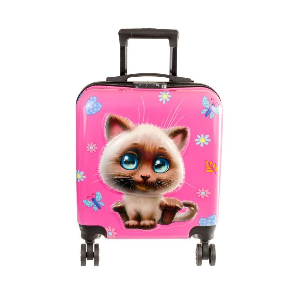 Troler cabina copii cu desene animate 3D de 43 x 36 x 23 cm pentru copii , cu 4 roți, TC-08 Troler cabina copii cu desene animate 3D de 43 x 36 x 23 cm pentru copii , cu 4 roți, TC-08