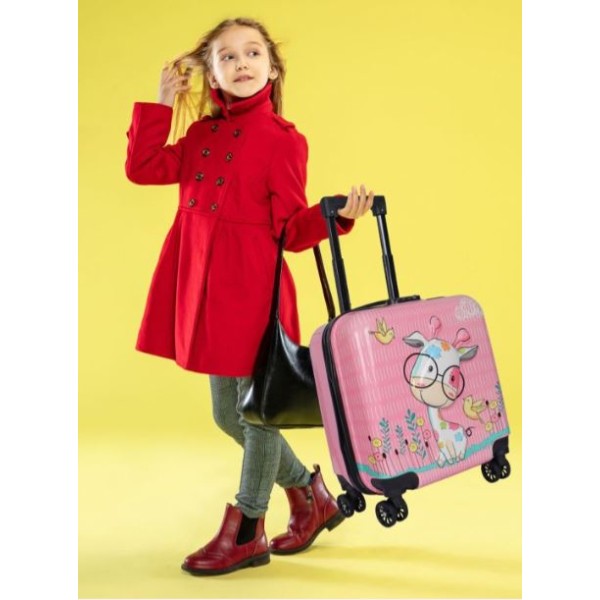 Troler cabina copii cu desene animate 3D de 43 x 36 x 23 cm pentru copii , cu 4 roți, TC-10 Troler cabina copii cu desene animate 3D de 43 x 36 x 23 cm pentru copii , cu 4 roți, TC-10