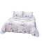 Cuvertura cu DOUĂ FEȚE pentru pat dublu din Bumbac Satinat cu model, Matlasata, 230x250cm, CVT3