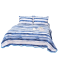 Cuvertura cu DOUĂ FEȚE pentru pat dublu din Bumbac Satinat cu model, Matlasata, 220x240cm, CVT4