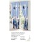 Set Lenjerie Eleganta si 2 Draperii pentru pat dublu din Bumbac Finet compus din 8 piese, Cearceaf de pat cu elastic 180x200cm+25cm, NW24
