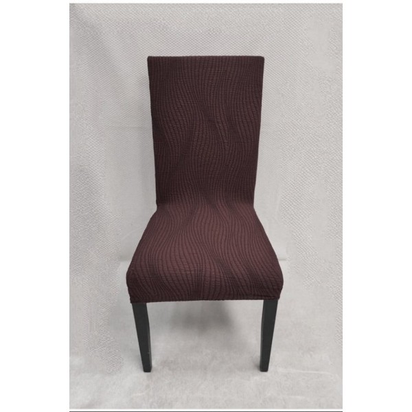 Set 6 huse elastice pentru scaune, Universal, model Jacquard, SCU8 Set 6 huse elastice pentru scaune, Universal, model Jacquard, SCU8