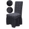 Set 6 huse elastice Multielastice Jacquard pentru scaune, cu volane, SCU13