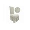 Set 6 huse elastice Multielastice Jacquard pentru scaune, cu volane, SCU15