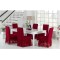 Set 6 huse elastice Multielastice Jacquard pentru scaune, cu volane, SCU17