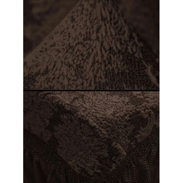Husa elastica pentru coltar, model Jacquard, cu volanas, SCU20