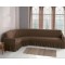 Husa elastica pentru coltar, model Jacquard, cu volanas, SCU20