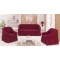 Set huse elastice si creponate pentru canapea 3 locuri si 2 fotolii, cu volane, SCU26
