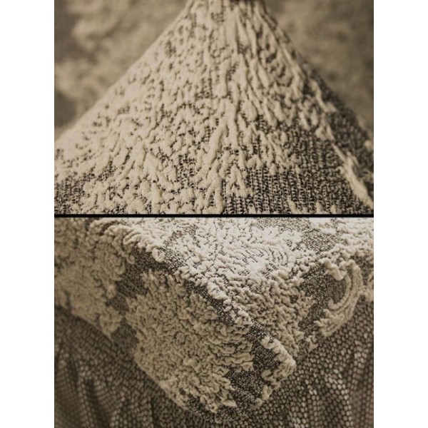 Husa elastica pentru fotoliu, cu volanas si model Jacquard, SCU33 Husa elastica pentru fotoliu, cu volanas si model Jacquard, SCU33