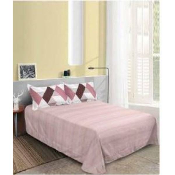 Set Lenjerie Eleganta pentru pat dublu din Bumbac Finet compus din 8 piese, Cearceaf de pat 220x240cm, SNH2