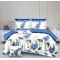 Set Lenjerie Eleganta pentru pat dublu din Bumbac Finet compus din 8 piese, Cearceaf de pat 220x240cm, SNH29