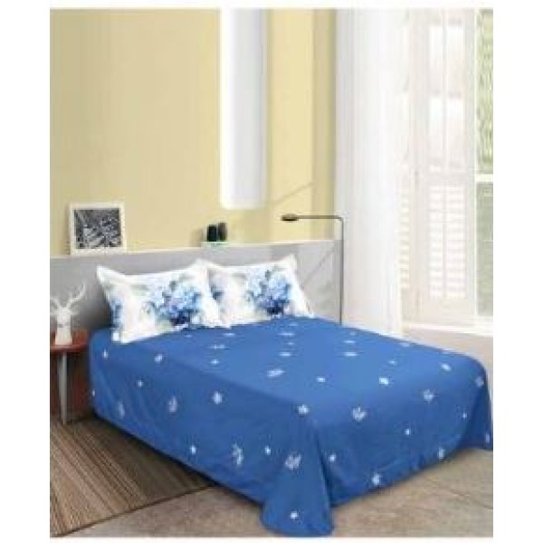 Set Lenjerie Eleganta pentru pat dublu din Bumbac Finet compus din 8 piese, Cearceaf de pat 220x240cm, SNH42