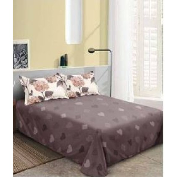 Set Lenjerie Eleganta pentru pat dublu din Bumbac Finet compus din 8 piese, Cearceaf de pat 220x240cm, SNH45