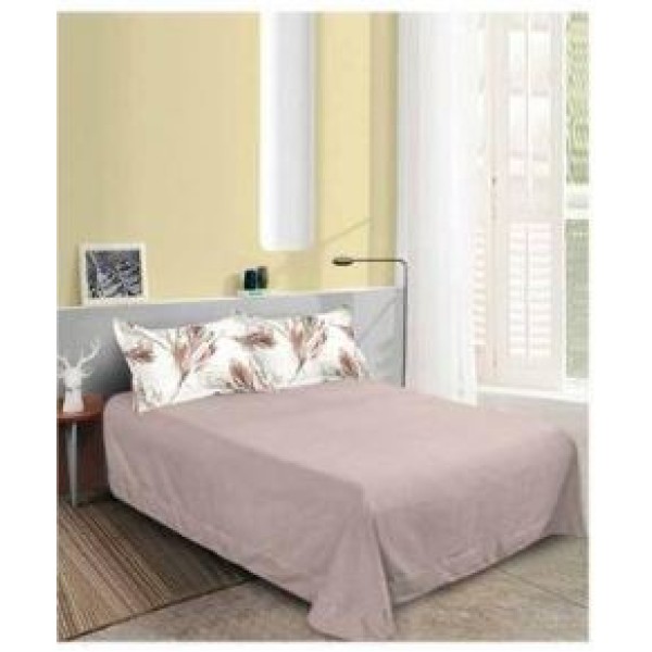 Set Lenjerie Eleganta pentru pat dublu din Bumbac Finet compus din 8 piese, Cearceaf de pat 220x240cm, SNH58