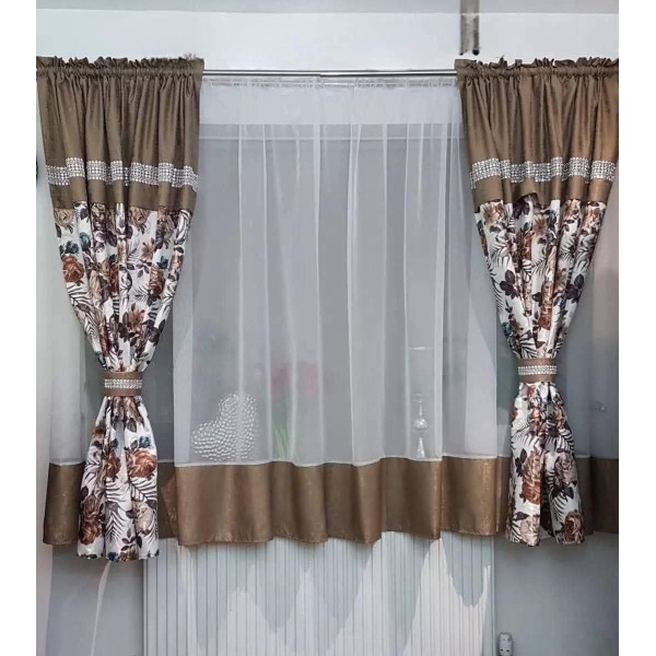 Set unic de perdele Plus draperii decorative pentru sufragerie dormitor, 4 Metri Pe 160cm, PRD-44 Set unic de perdele Plus draperii decorative pentru sufragerie dormitor, 4 Metri Pe 160cm, PRD-44
