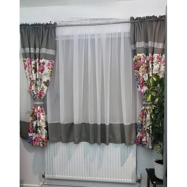 Set unic de perdele Plus draperii decorative pentru sufragerie dormitor, 4 Metri Pe 160cm, PRD-45 Set unic de perdele Plus draperii decorative pentru sufragerie dormitor, 4 Metri Pe 160cm, PRD-45