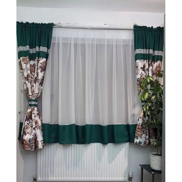 Set unic de perdele Plus draperii decorative pentru sufragerie dormitor, 4 Metri Pe 160cm, PRD-48 Set unic de perdele Plus draperii decorative pentru sufragerie dormitor, 4 Metri Pe 160cm, PRD-48