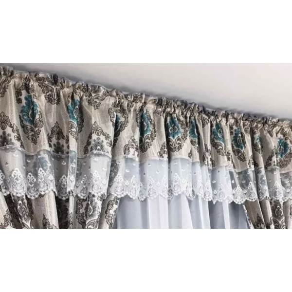 Set unic de perdele Plus draperii decorative pentru sufragerie dormitor, 4 Metri Pe 160cm, PRD-49 Set unic de perdele Plus draperii decorative pentru sufragerie dormitor, 4 Metri Pe 160cm, PRD-49