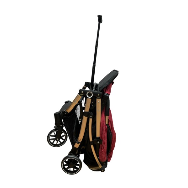 Carucior sport cu pliere compacta tip troller, cu suspensii, usor de manevrat si depozitat, 6-36 luni, 661-ROSU