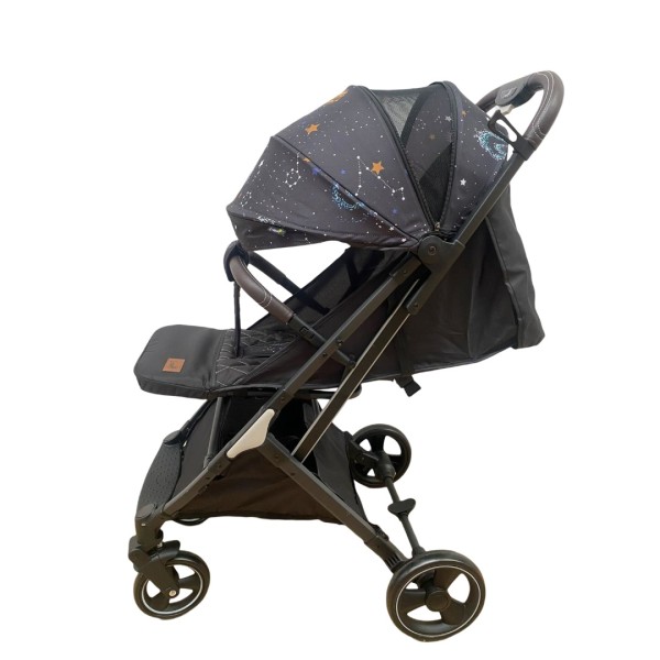 Carucior sport pliabil tip troller,cu husa pentru picioare pentru copii, cu pozitie de somn, 6-36 luni, 608S-NEGRU