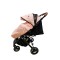 Carucior sport cu maner reversibil si husa, 6-36 luni, suspensii pe cadru, pliabil si troler, C1-ROZ