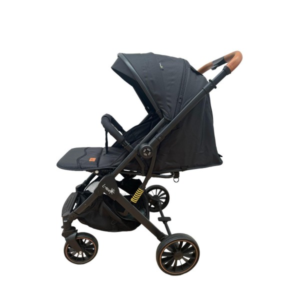 Carucior sport cu maner reversibil si husa, 6-36 luni, suspensii pe cadru, pliabil si troler, C1-NEGRU