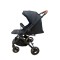 Carucior sport cu maner reversibil si husa, 6-36 luni, suspensii pe cadru, pliabil si troler, C1-NEGRU