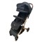 Carucior Sport Compact si Pliabil cu sistem Tip Troller, 6-36 luni, 7,5 kg, cu pliere compacta pentru avion, C9-Negru
