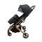 Carucior Sport Compact si Pliabil cu sistem Tip Troller, 6-36 luni, 7,5 kg, cu pliere compacta pentru avion, C9-Negru