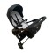 Carucior pliabil, 2 in 1, reversibil, geanta scutece, 6-36 luni, transformabil din landou in parte sport, Colectie Lux, C7-Negru