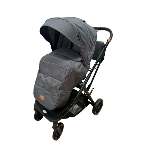 Carucior pliabil, 2 in 1, reversibil, geanta scutece, 6-36 luni, transformabil din landou in parte sport, Colectie Lux, C7-Gri