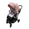 Carucior pliabil, 2 in 1, reversibil, geanta scutece, 6-36 luni, transformabil din landou in parte sport, Colectie Lux, C7-Roz