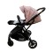 Carucior pliabil, 2 in 1, reversibil, geanta scutece, 6-36 luni, transformabil din landou in parte sport, Colectie Lux, C7-Roz