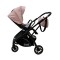 Carucior pliabil, 2 in 1, reversibil, geanta scutece, 6-36 luni, transformabil din landou in parte sport, Colectie Lux, C7-Roz