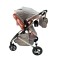 Carucior 2 in 1 cu landou reversibil, geanta pentru scutece, 0-36 luni, plasa pentru insecte, Colectie Lux, 800-Roz