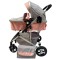 Carucior 2 in 1 cu landou reversibil, geanta pentru scutece, 0-36 luni, plasa pentru insecte, Colectie Lux, 800-Roz
