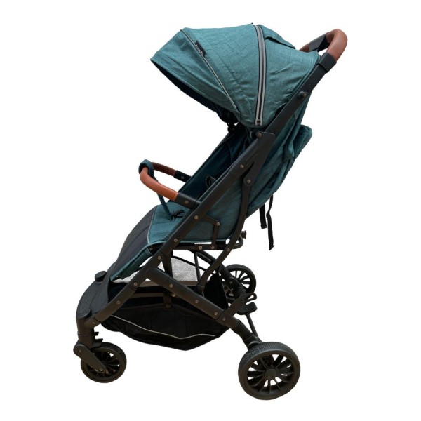 Carucior sport compact cu spatar reglabil, pliere tip troller si husa de picioare. 6-36 luni, S1-Verde