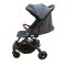 Carucior sport compact cu spatar reglabil, pliere tip troller si husa de picioare. 6-36 luni, S1-Gri