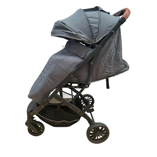 Carucior sport compact cu spatar reglabil, pliere tip troller si husa de picioare. 6-36 luni, S1-Gri