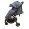 Carucior sport compact cu spatar reglabil, pliere tip troller si husa de picioare. 6-36 luni, S1-Gri