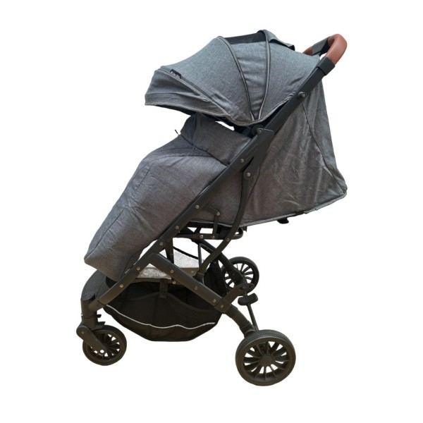 Carucior sport compact cu spatar reglabil, pliere tip troller si husa de picioare. 6-36 luni, S1-Gri