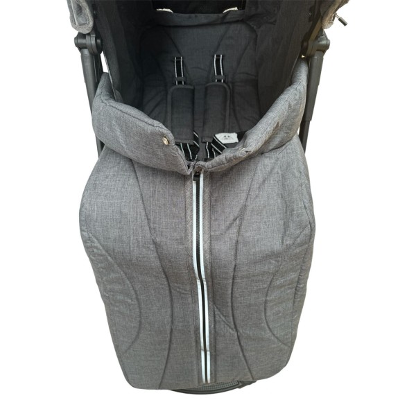 Carucior sport compact cu spatar reglabil, pliere tip troller si husa de picioare. 6-36 luni, S1-Gri